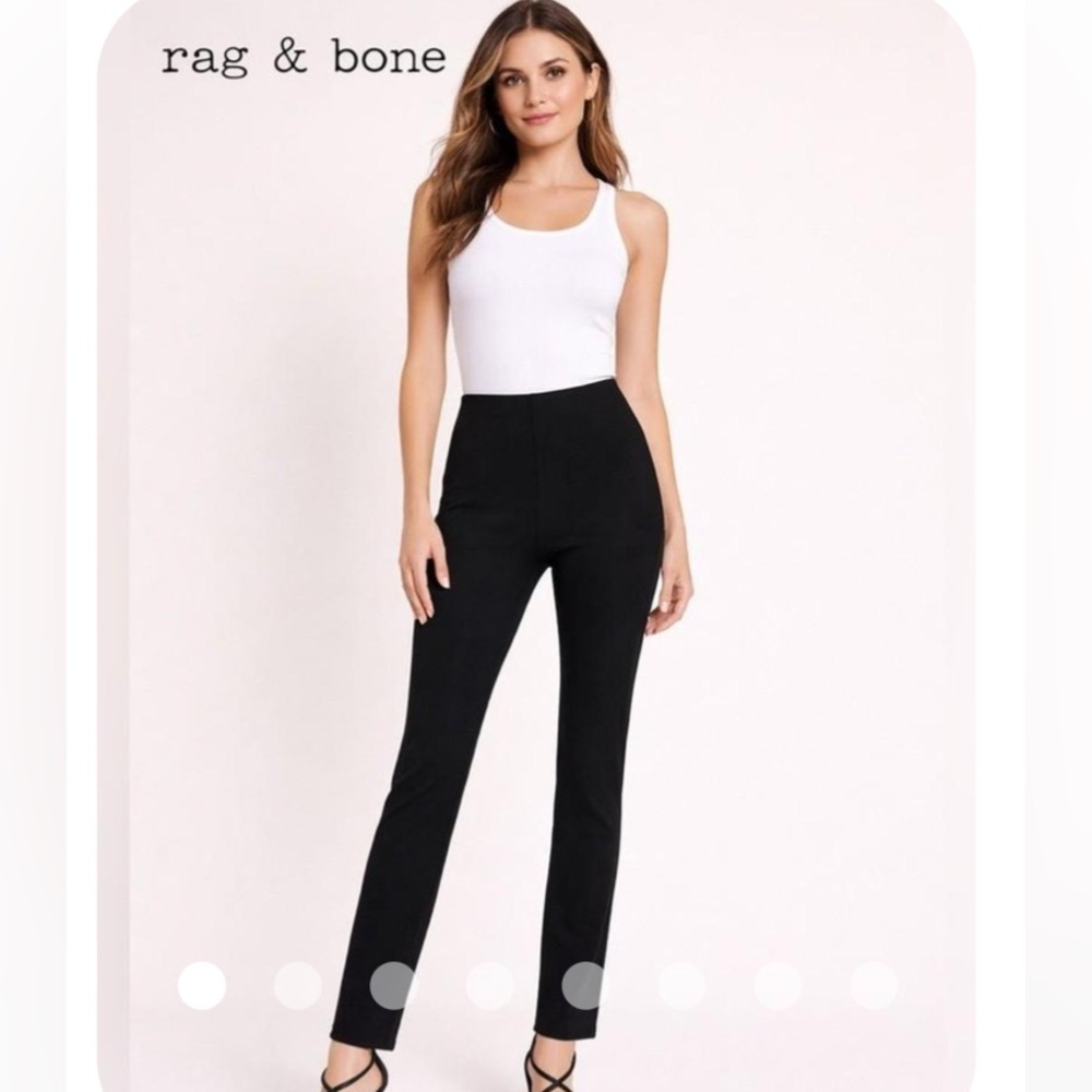 rag & bone High-Rise Navy Simone pants size 6